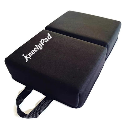 KneelyPad by Kneely | Kneeling Pad for Gardening, Exercise, Cleaning, & Mechanic Work | Extra Thick Memory Foam Knee Cushion for Gardening & More with Washable Cover | Foldable Knee Pad with Handle