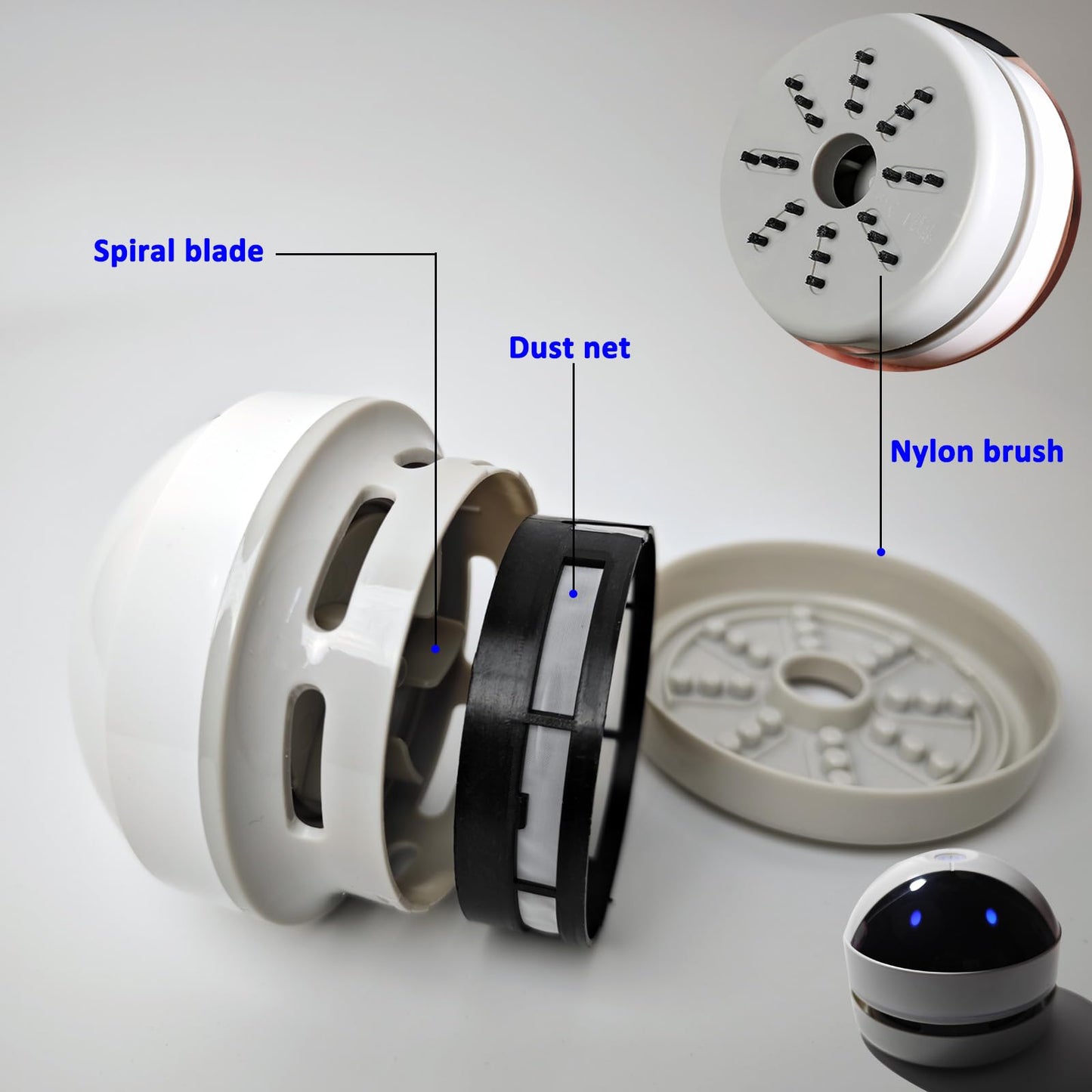 Hallocool Desktop Vacuum Cleaner Mini Desk Vacuum Cleaner Portable Dust Crumb Sweeper Cute USB Vacuum for Picking up Crumbs Eraser Crumbs Pet Hairs Flakes Tiny Items on Desk Tabletop Keyboard