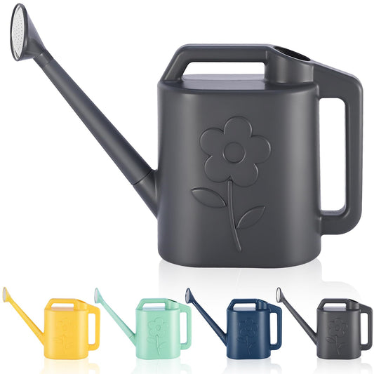 2 Gallon Watering Can for Indoor Plants, Garden Watering Cans for Outdoor Plant House Flower, Modern Plant Watering Can Large Long Spout with Sprinkler Head