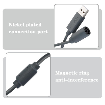 CSDWELL USB Breakaway Cable for Logitech G920 G923 G27 G29 Driving Force & Thrustmaster Ferrari 458 Spider Racing Wheel Cord, Guitar Hero & Xbox USB Plug