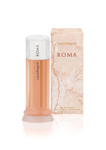 Laura Biagiotti Roma for Women - Sweet and Elegant Scent - Opens with Pink Grapefruit and Black Currant - Unleashes Delicate and Timeless Sensuality - Perfect for Date Night - 3.3 oz EDT Spray
