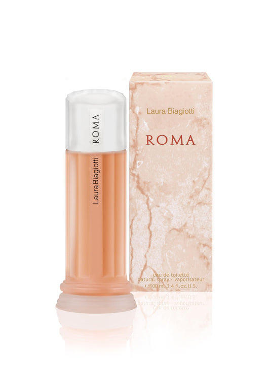 Laura Biagiotti Roma for Women - Sweet and Elegant Scent - Opens with Pink Grapefruit and Black Currant - Unleashes Delicate and Timeless Sensuality - Perfect for Date Night - 3.3 oz EDT Spray