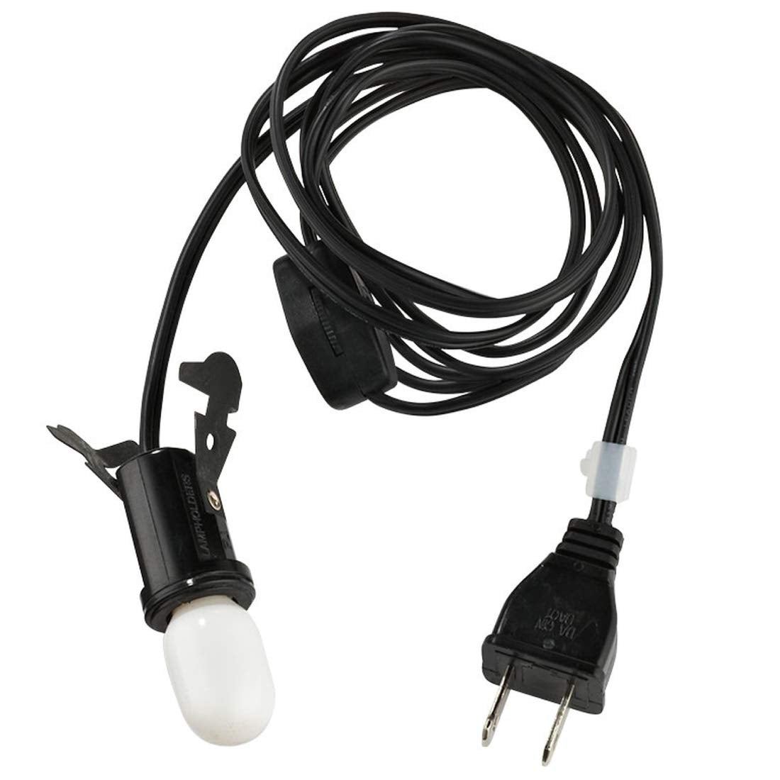 Department 56 4035315 Accessories for Villages Halloween Light Single Cord and Bulb Set, 4.75 Inch, Black