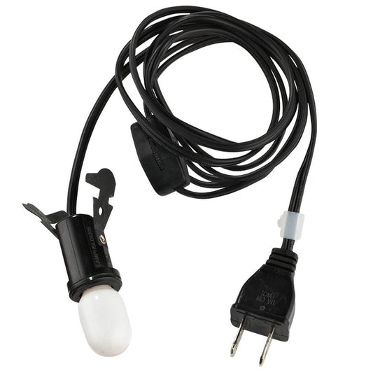 Department 56 4035315 Accessories for Villages Halloween Light Single Cord and Bulb Set, 4.75 Inch, Black