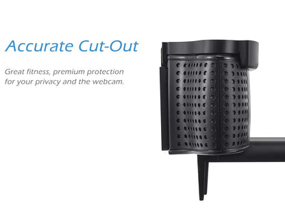 CloudValley Webcam Cover for Logitech C920/ C920x/ C922x/ C930e/ C922/ C920 HD Pro Stream Webcam, Camera Cover to Protect Lens and Security, Black