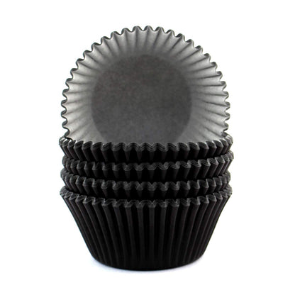 Eoonfirst Standard Size Cupcake Liners Halloween Party Baking Cups 100 Pcs (Black)