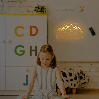 This Must Be The Place Neon Sign Warm White Letter Led Signs for Wall Decor Usb Word Light Up Signs for Bedroom Salon Man Cave Beer Home Bar Wedding Birthday Party Decor Gifts