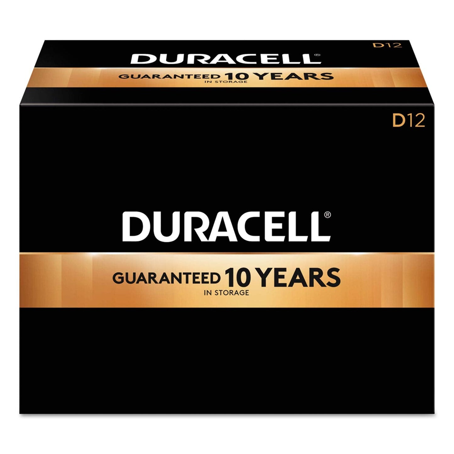 DURACELL CopperTop Alkaline Batteries with Duralock Power Preserve Technology D 12/Box (MN1300)