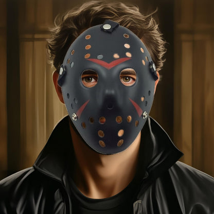 JOYFISCO Halloween Mask Horror Hockey Mask Halloween Masquerade Party Cosplay Prop Costume Mask