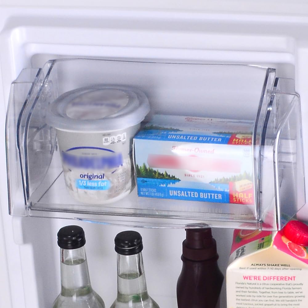 Kenmore 33 in. 20.5 cu. ft. Capacity Refrigerator/Freezer with Full-Width Adjustable Glass Shelving, Humidity Control Crispers, ENERGY STAR Certified, Black