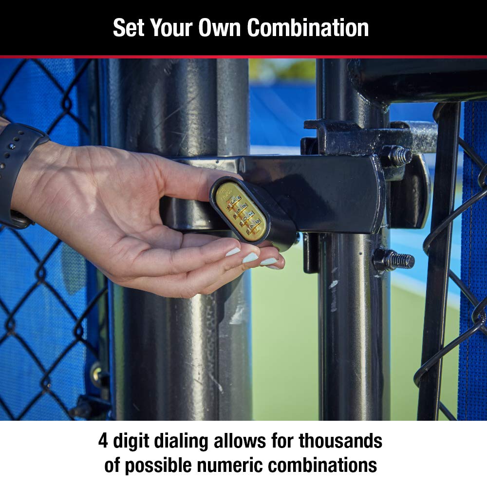 Master Lock Black Combination Padlock, Set Your Own Combo Lock, Weather Resistant Indoor and Outdoor Padlocks with Code for Gym Locker, Gate, Shed, 2 Pack, 178EC2