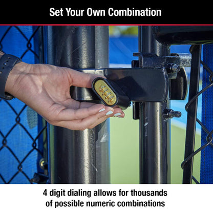 Master Lock Black Combination Padlock, Set Your Own Combo Lock, Weather Resistant Indoor and Outdoor Padlocks with Code for Gym Locker, Gate, Shed, 2 Pack, 178EC2