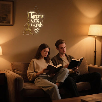 This Must Be The Place Neon Sign Warm White Letter Led Signs for Wall Decor Usb Word Light Up Signs for Bedroom Salon Man Cave Beer Home Bar Wedding Birthday Party Decor Gifts