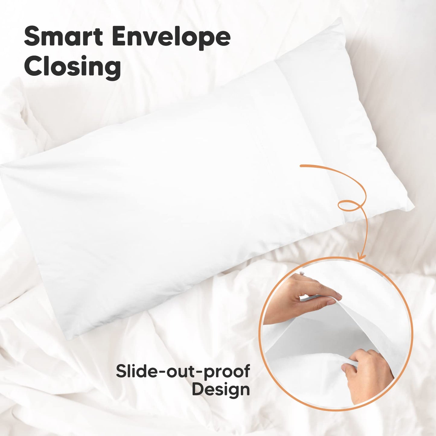 KeaBabies Toddler Pillowcase 13"x18" - Organic Cotton Toddler Pillowcase for Kids, Boys, Girls, Soft & Durable Cotton Cover for Miniature Sleepy Pillows, Cute Colors,Pillow Sold Separately(Soft White)