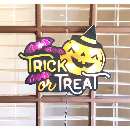 Impact Innovations Silhouette Lighted Shimmer Trick Or Treat Jack