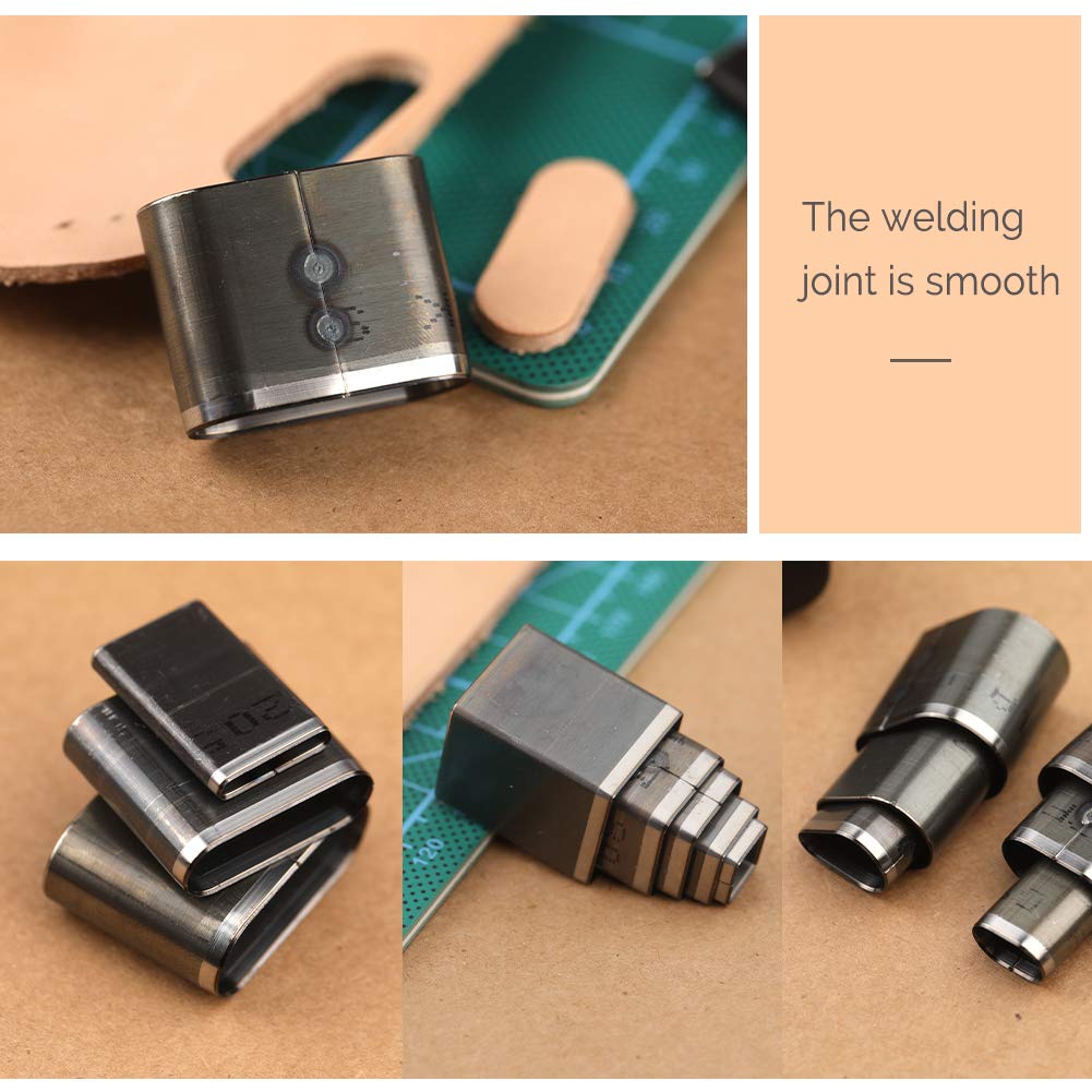 52 Shape Style Leather Hole Punch Tool for Belts, Multiple Shapes Hollow Punch Cutter Tool, Leather Punch Tool Set Hole Punch Cutter for Handmade DIY Crafts