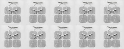 KS Premium TENS/EMS Unit 40 Electrode Pads 2"x2" in. Reusable Self Stick Gel Carbon Electrodes