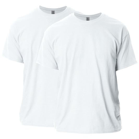Gildan Adult Ultra Cotton T-Shirt, Style G2000, Multipack, White (2-Pack), Large