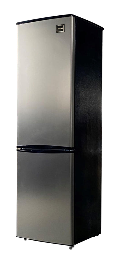 HAMILTON BEACH HBFR9004 RCA RFR9004 Cubic Foot Fridge with Bottom Mount Freezer, 9.2 cu. ft, Stainless