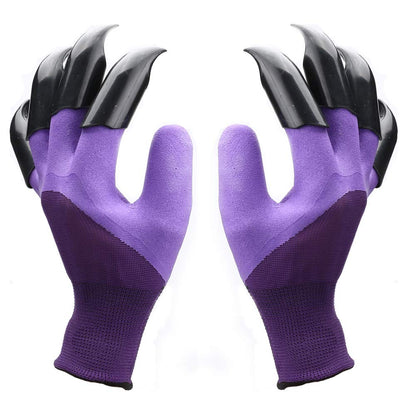 Famoy Claw Gardening Gloves for Planting, Garden Glove Claws for Women Purple