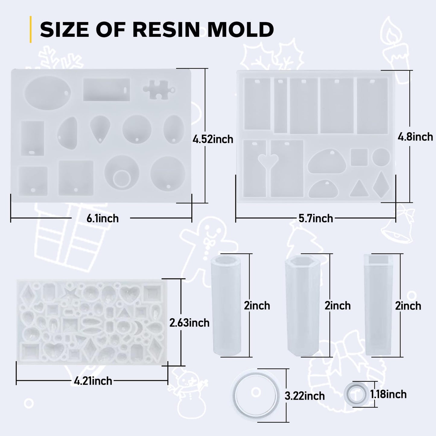 IGaiety Resin Jewelry Making Kit 240 Pcs Silicone Epoxy Resin Mold Keychain Starter Kit Bundle with Epoxy Molds and Pigments Tools for Beginners Adults Jewelry Earring Making