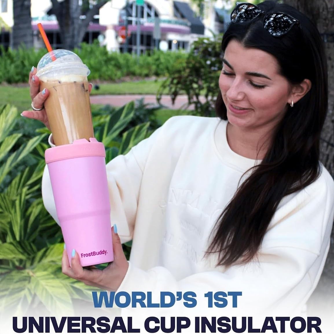 Frost Buddy Togo Buddy | 30 oz Stainless Steel Vacuum Insulated Tumbler | To Go Coffee Cup – Reusable, Iced Coffee Cups, Travel Mug, Thermal Cup for Hot & Cold Drinks, Dunkin Cup (Nebula)