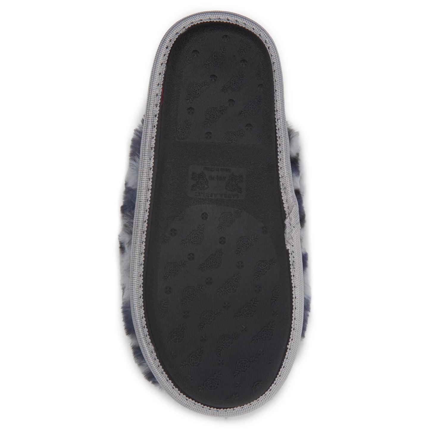 Laura Ashley Scuff Slippers, Plush Animal Print Slip-Ons for Women