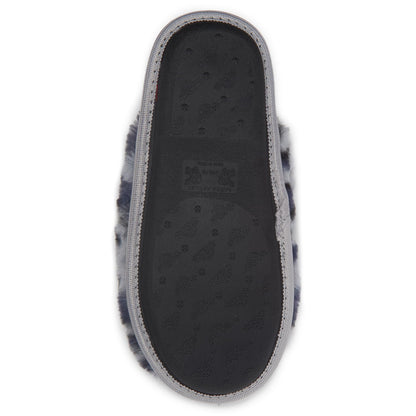 Laura Ashley Scuff Slippers, Plush Animal Print Slip-Ons for Women