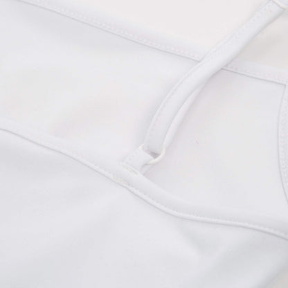 GRACE KARIN Women’s Spaghetti Strap Petticoat A-Line Midi Tutu Tulle Prom Dresses for Party (White,XL)