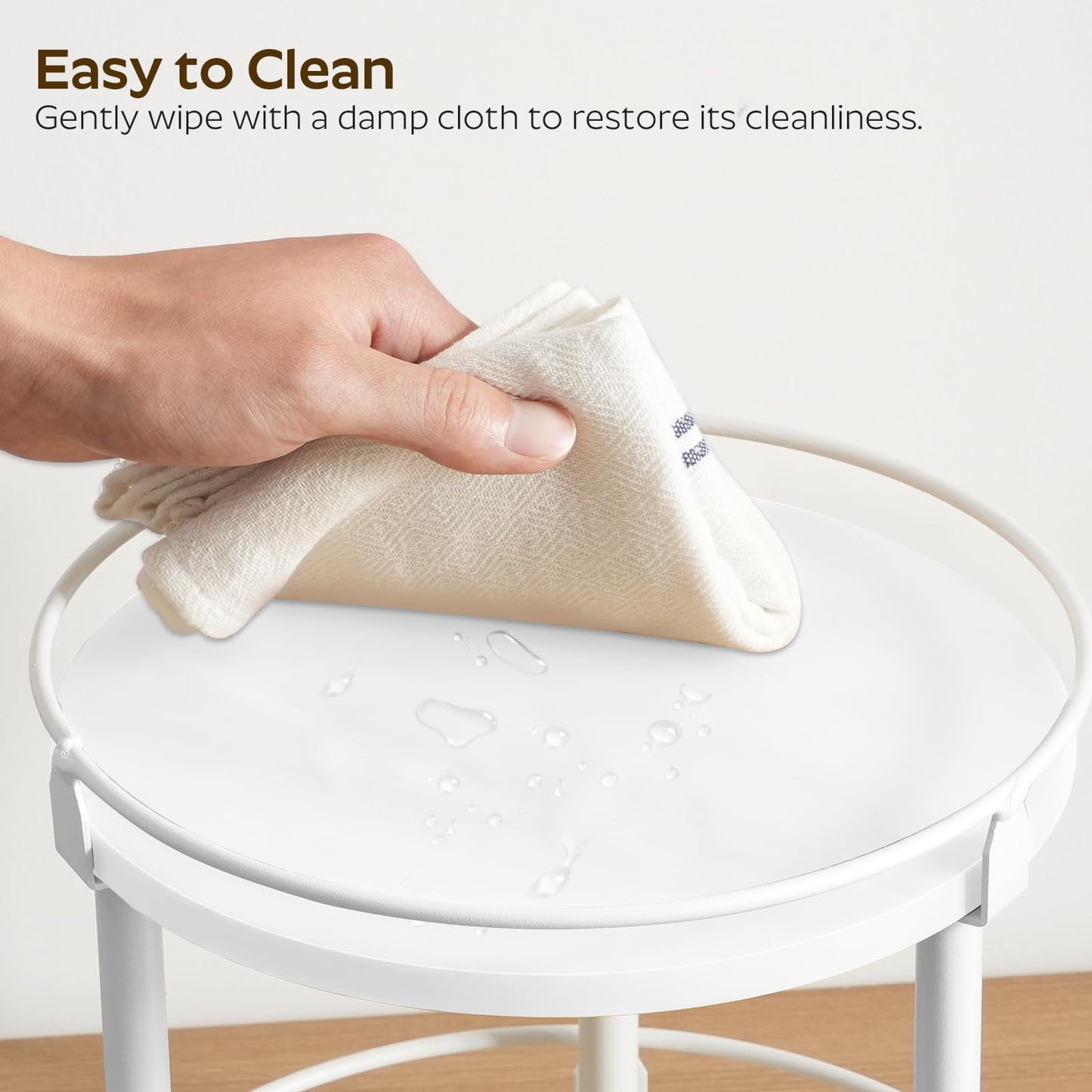 3-Tier Lazy Susan Organizer, Rotating Spice Rack, Spinning Organizer, Industrial Turntable Spice Rack Organizer for Cabinet, Kitchen Countertop, Pantry, Rustic Brown and Black SR23BR