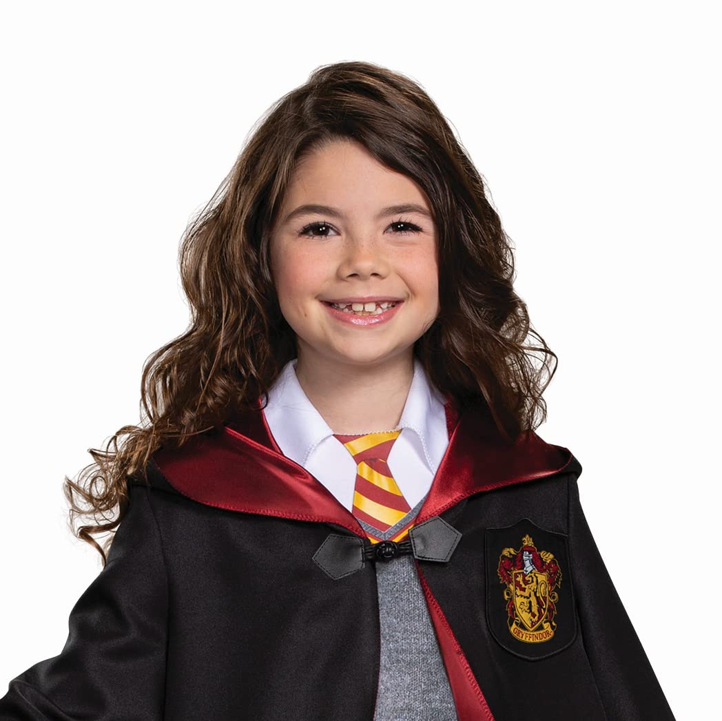 Disguise Harry Potter Hermione Granger Deluxe Girls Costume, Black & Red, Kids Size Small (4-6x)