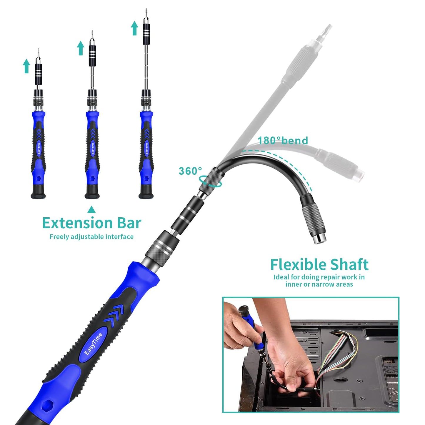 140 in 1 Precision Screwdriver Set, Professional Computer, Laptop Repair Tool Kit, Cell Phone Repair Tool Kit, Compatible for iPhone, Tablet, Macbook, PC, and Xbox Repair