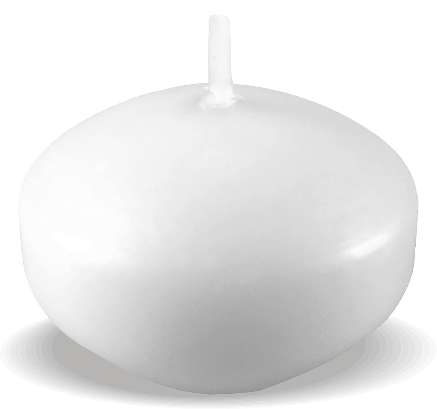 HYOOLA Premium White Floating Candles 1.75 Inch - 3 Hour - 20 Pack - European Made