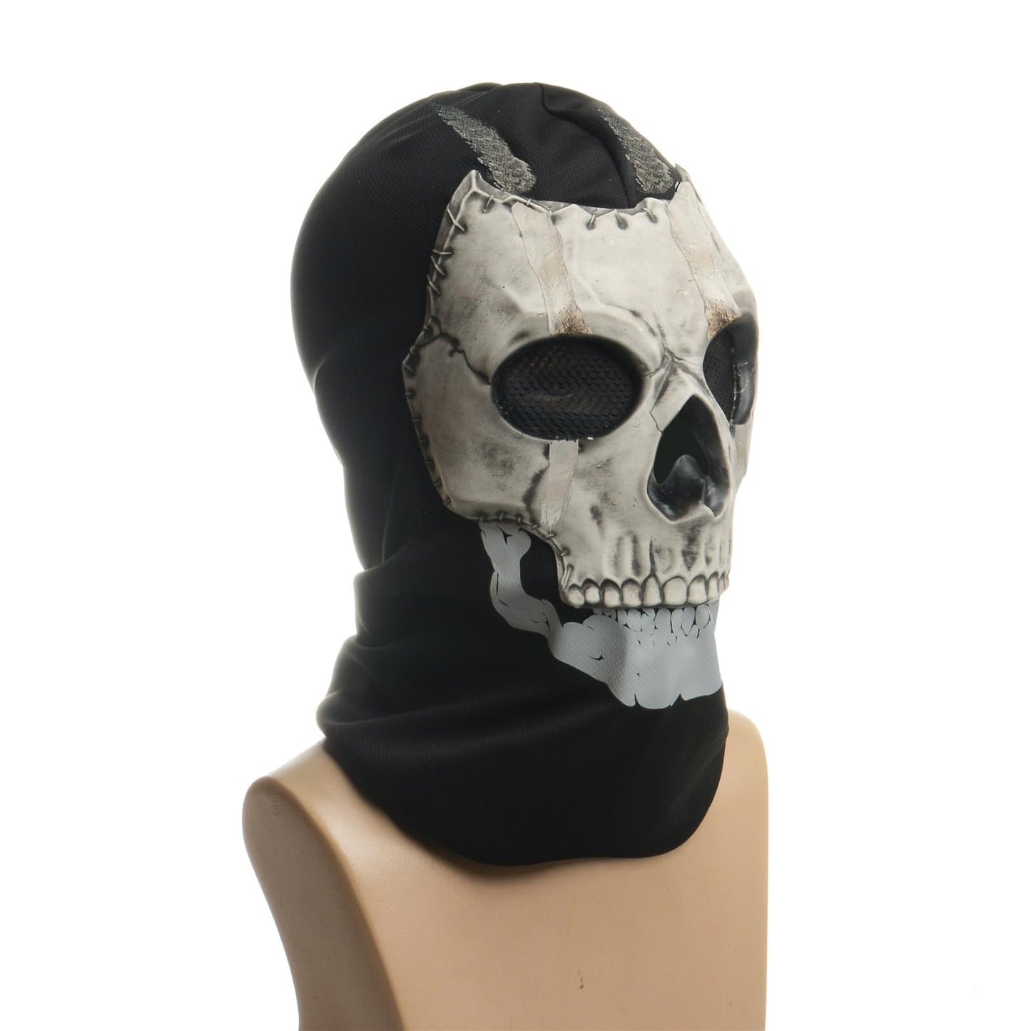 CrosCentury Ghost Mask Call of Duty Full Skull MW2 War Game Cosplay Skeleton Mask for Kid Adults Halloween Costume Masks