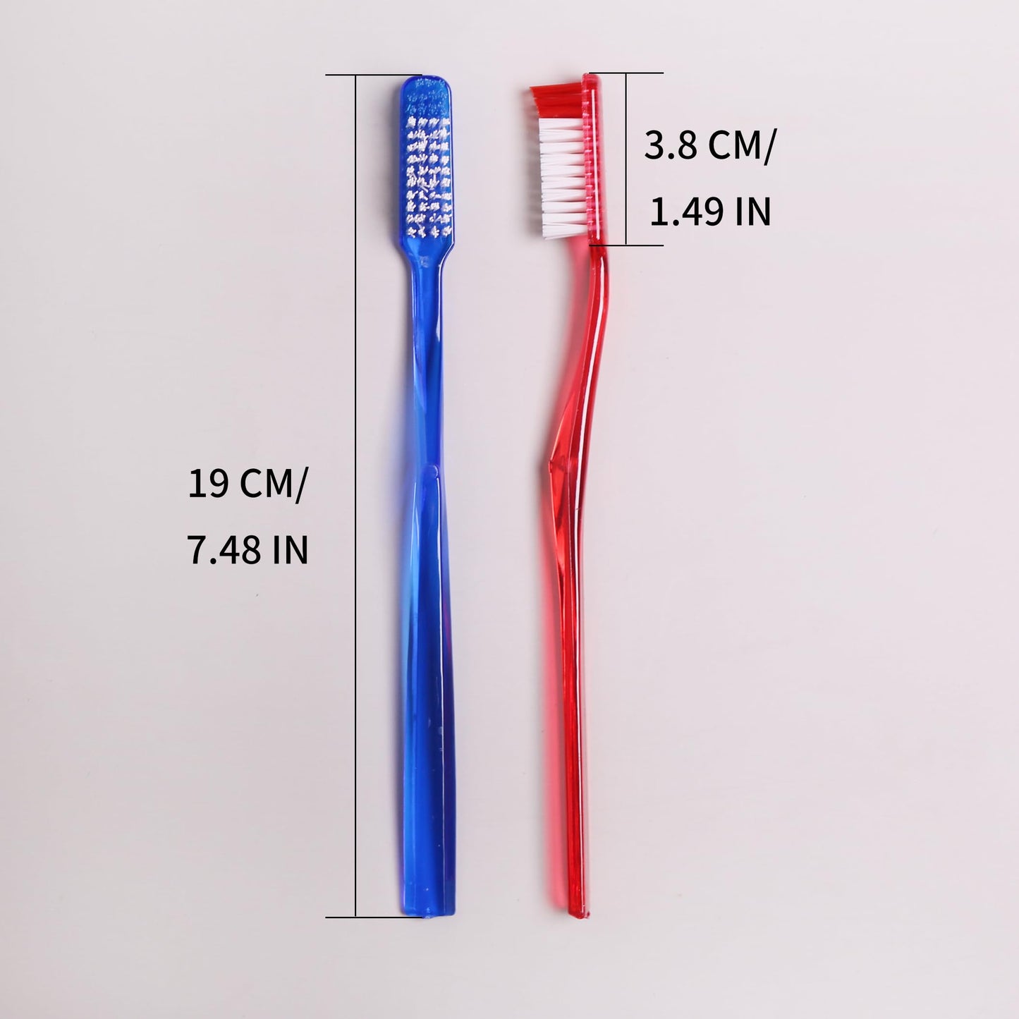 DR.PERFECT Adult Smoker's Toothbrush Super Hard & Firm Bristles Pack of 12