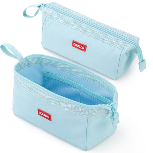 CICIMELON Pencil Case Large Capacity Pencil Pouch Pen Bag for School Teen Girl Boy Men Women (Blue)