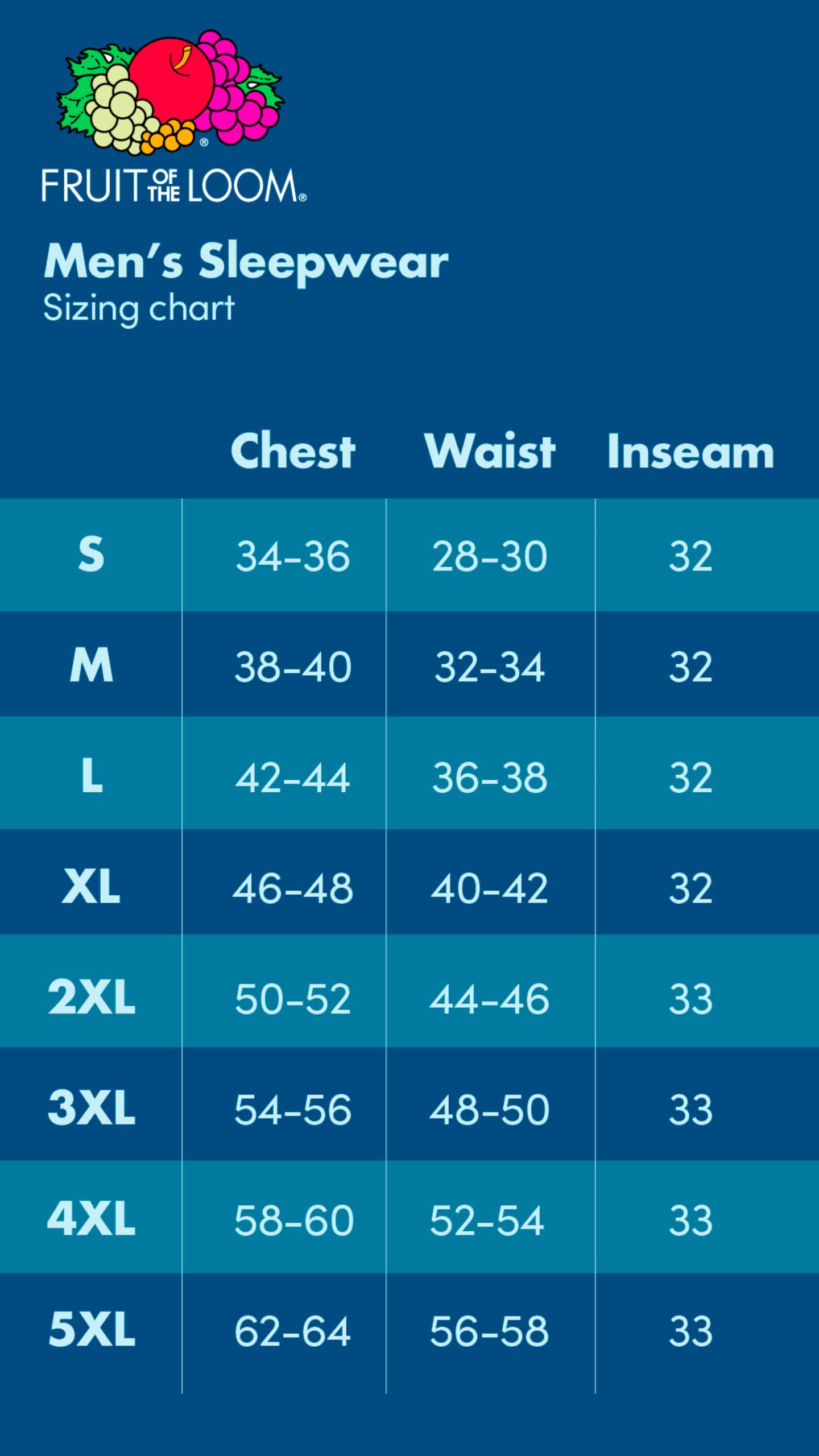 Fruit of the Loom Men's Jersey Knit Jogger Sleep Pant (1 and 2 Packs), Navy, Large