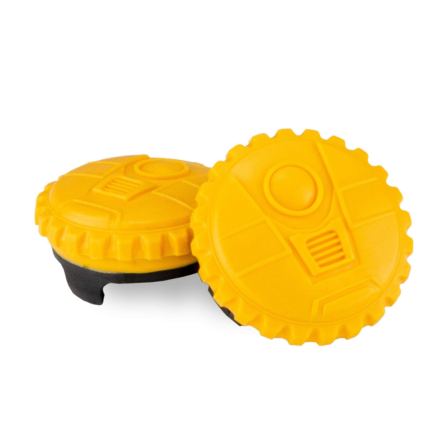 KontrolFreek Borderlands 3 Claptrap Performance Thumbsticks for PlayStation 4 (PS4) and PlayStation 5 (PS5) | 2 Mid-Rise Convex Thumbsticks | Yellow