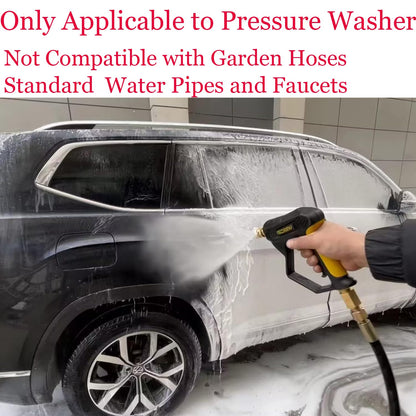 GDHXW X-887 High Pressure Washer Gun with Foam Cannon 2 Adapter 7 Pressure Washer Nozzles,for Car Washing