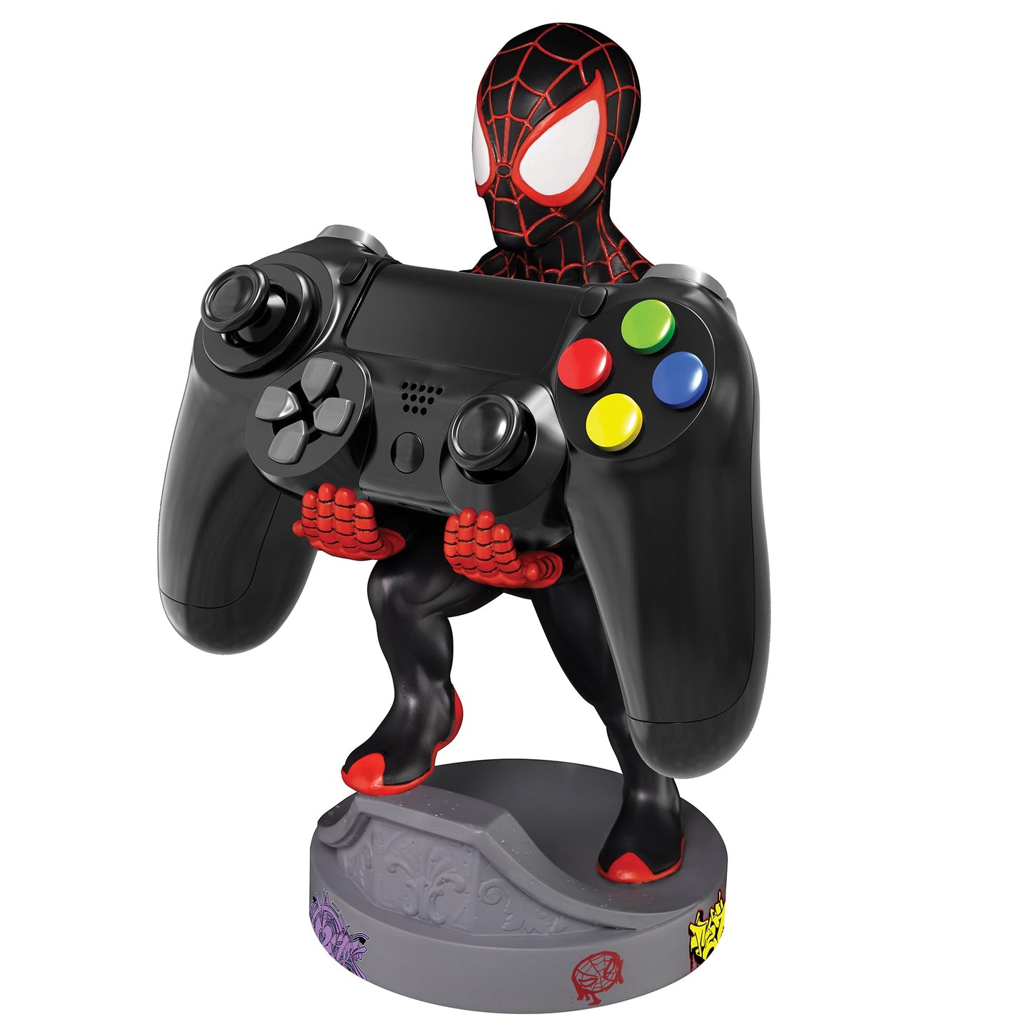 Exquisite Gaming Cable Guy - Marvel Spiderverse: Miles Morales Spiderman - Charging Controller and Device Holder - Toy - Xbox 360