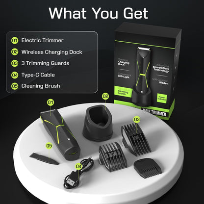 Electric Body Hair Trimmer for Men: Manscape Ball Trimmer Waterproof Pubic Hair Groomer Cordless Rechargeable Groin Shaver Replaceable Blade Clipper Wet/Dry Hygiene Razor Portable Body Grooming Travel