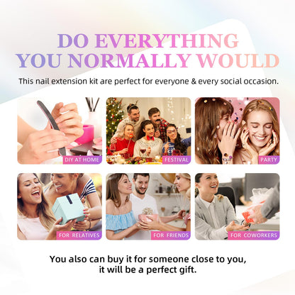 Halloween Press on Nails Long Ballerina Fake Nails Horror Joker and Red Balloon Design False Nails Kit Full Cover Artificial Nails Reusable Glue on Fake Nails Press ons Halloween Manicure 24Pcs