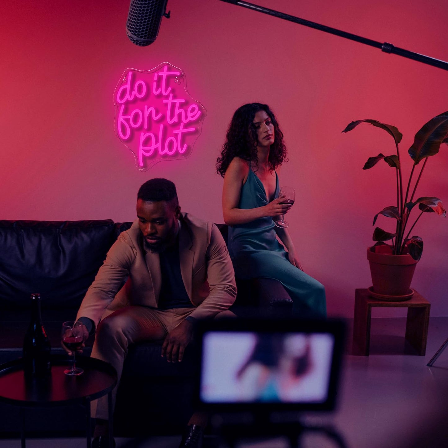 This Must Be The Place Neon Sign Warm White Letter Led Signs for Wall Decor Usb Word Light Up Signs for Bedroom Salon Man Cave Beer Home Bar Wedding Birthday Party Decor Gifts