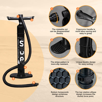 FunWater SUP Inflatable Stand Up Paddle Board 10'x31''x6'' Ultra-Light Inflatable Paddleboard with ISUP Accessories,Fins,Adjustable Paddle, Pump,Backpack, Leash, Waterproof Phone Bag,Kayak Seat