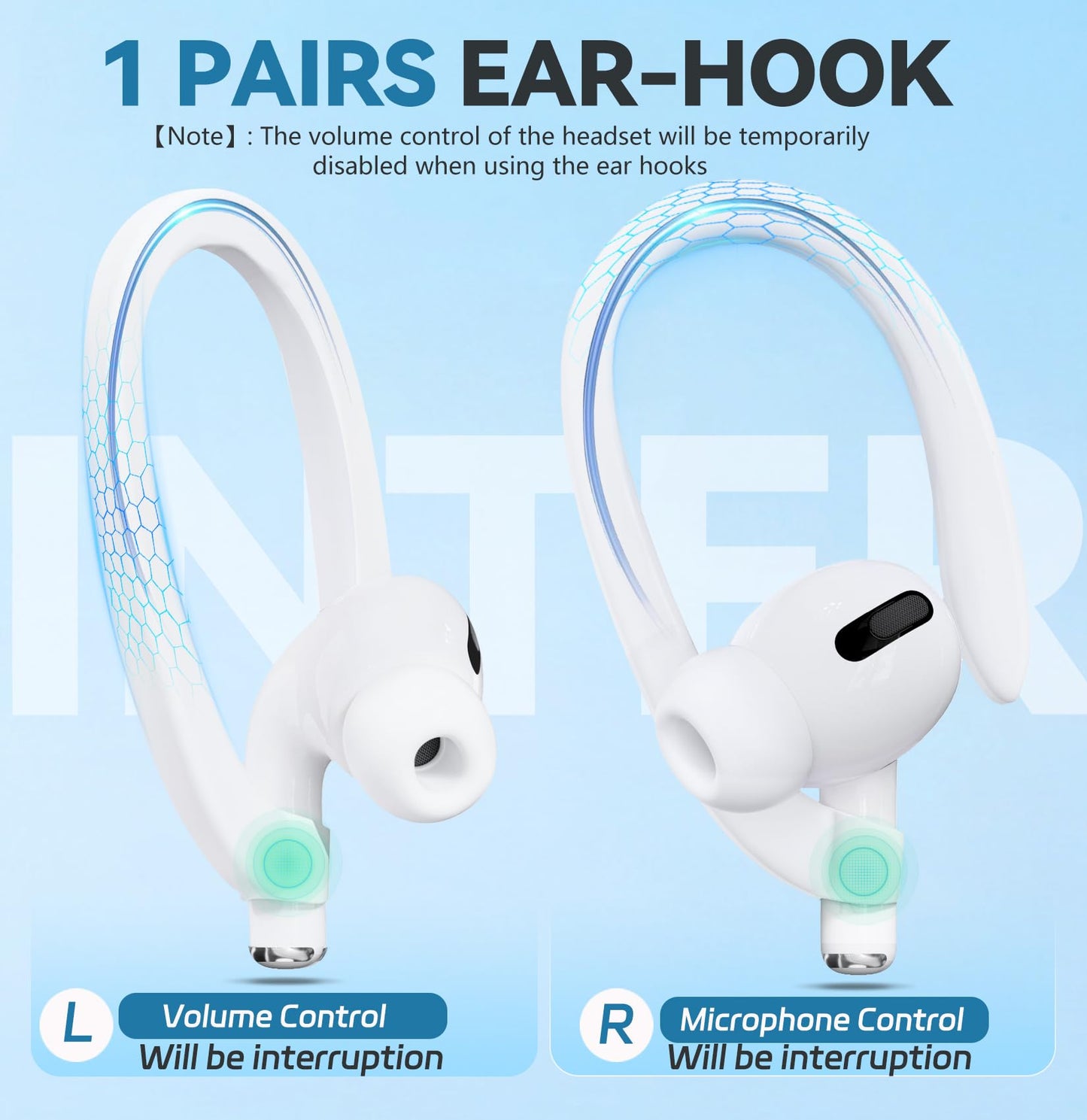 5 Pack Ultra Strong Magnetic AirPods Straps, Anti-Lost Cord for AirPods 4rd / AirPods Pro 1st and 2nd / AirPod 3rd /AirPod 1st and 2nd,Silicone Sports Lanyard and Ear Hook- 5 Straps + 2 EarHook