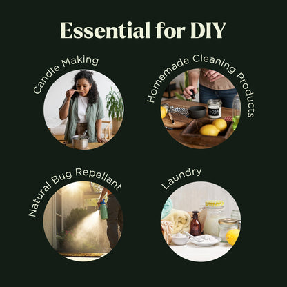 Lagunamoon Essential Oils Set - Top 6 Blends for Diffusers, Home Care, Candle Making Scents, Fragrance, Aromatherapy, Humidifiers, Gifts - Peppermint, Tea Tree, Lavender, Eucalyptus, Orange (10mL)