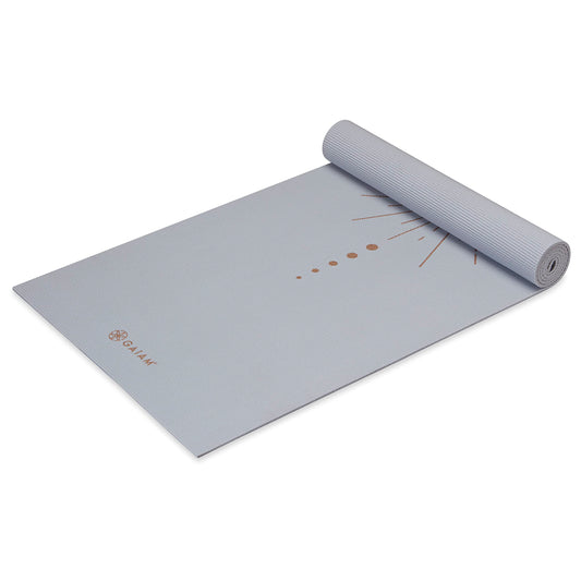 Gaiam Yoga Mat - Premium 6mm Print Extra Thick Non Slip Exercise & Fitness Mat for All Types of Yoga, Pilates & Floor Workouts - Violet Vision