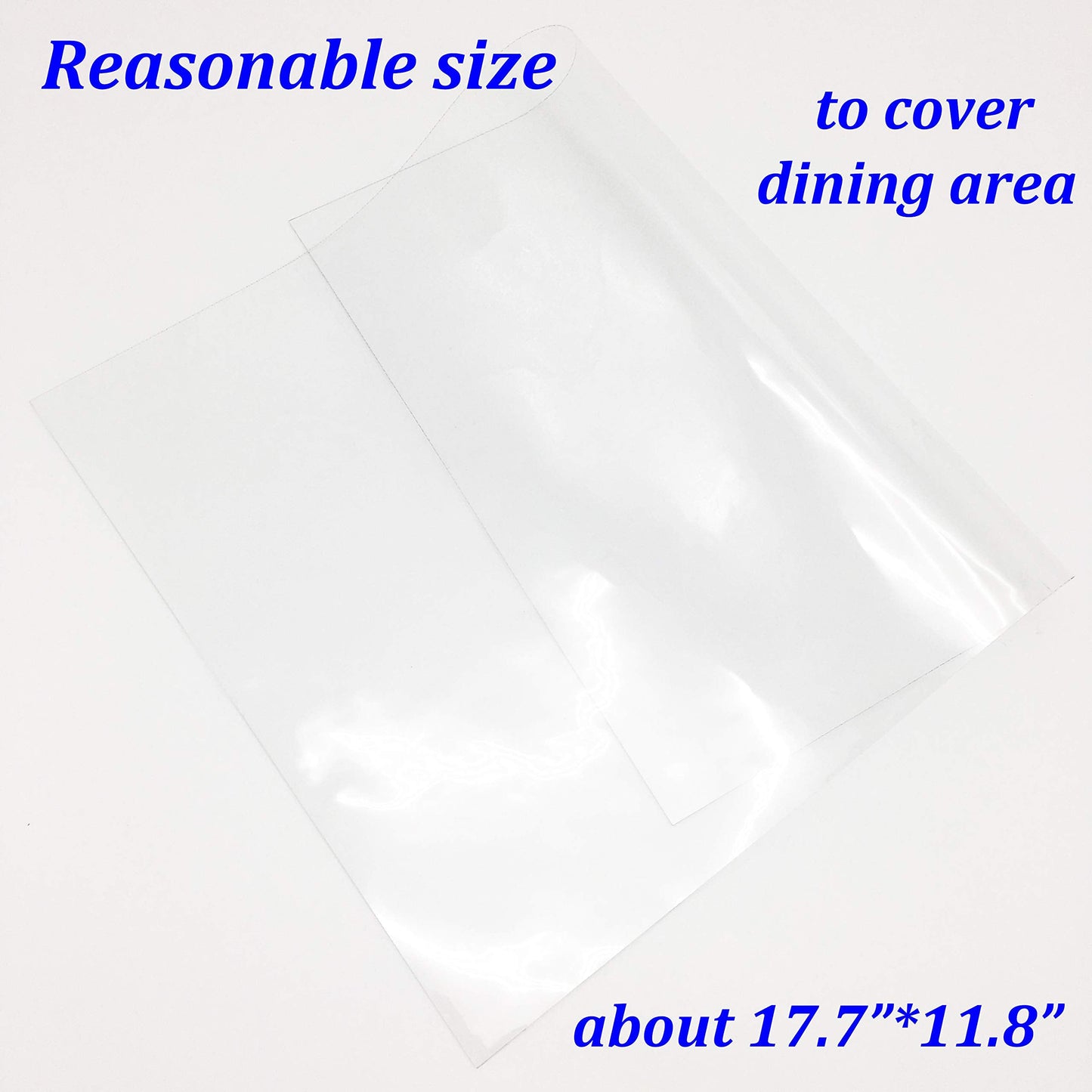 4 Pcs Thick Clear Placemats Wipe Clean Plastic Placemats Set of 4 Placemat for Kitchen Dinner Table Place Mats Dining Placemats Plastic Waterproof, Wipeable