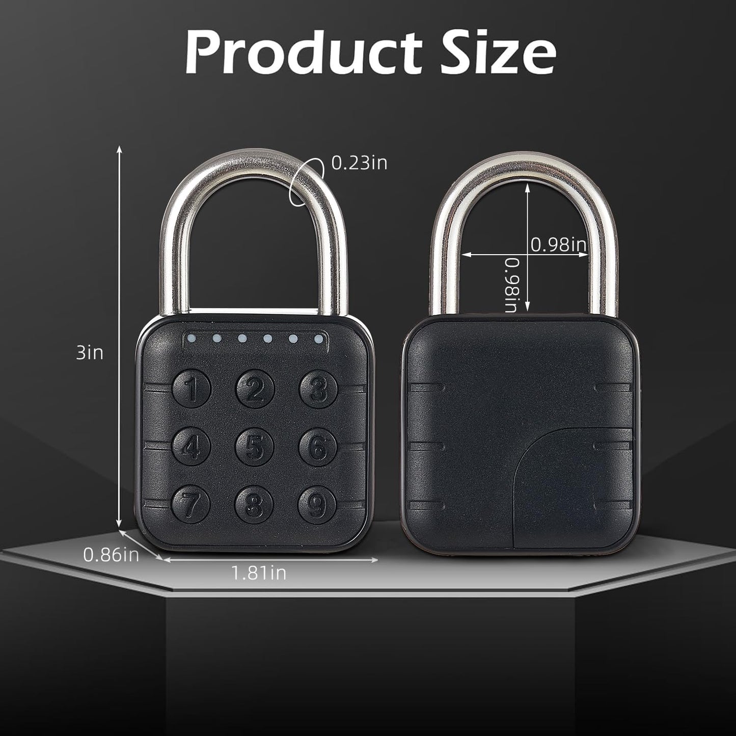 Combination Lock Bluetooth Smart Padlock with TUYA APP Unlock Locker Lock, Gym Locks with Keyless Password Suitable for Gym, School, Travel, Outdoor (Bluetooth with APP)