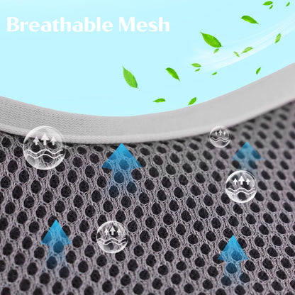 Dog Harness with Leash Set, Reflective Strips Step in with Breathable Padded Vest Harness for Small Dogs Running (S, Gray with Circle)